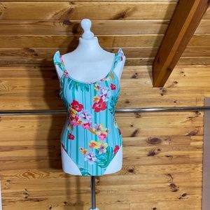 Matalan UK Floral Swimsuit Size US 8 NWOT